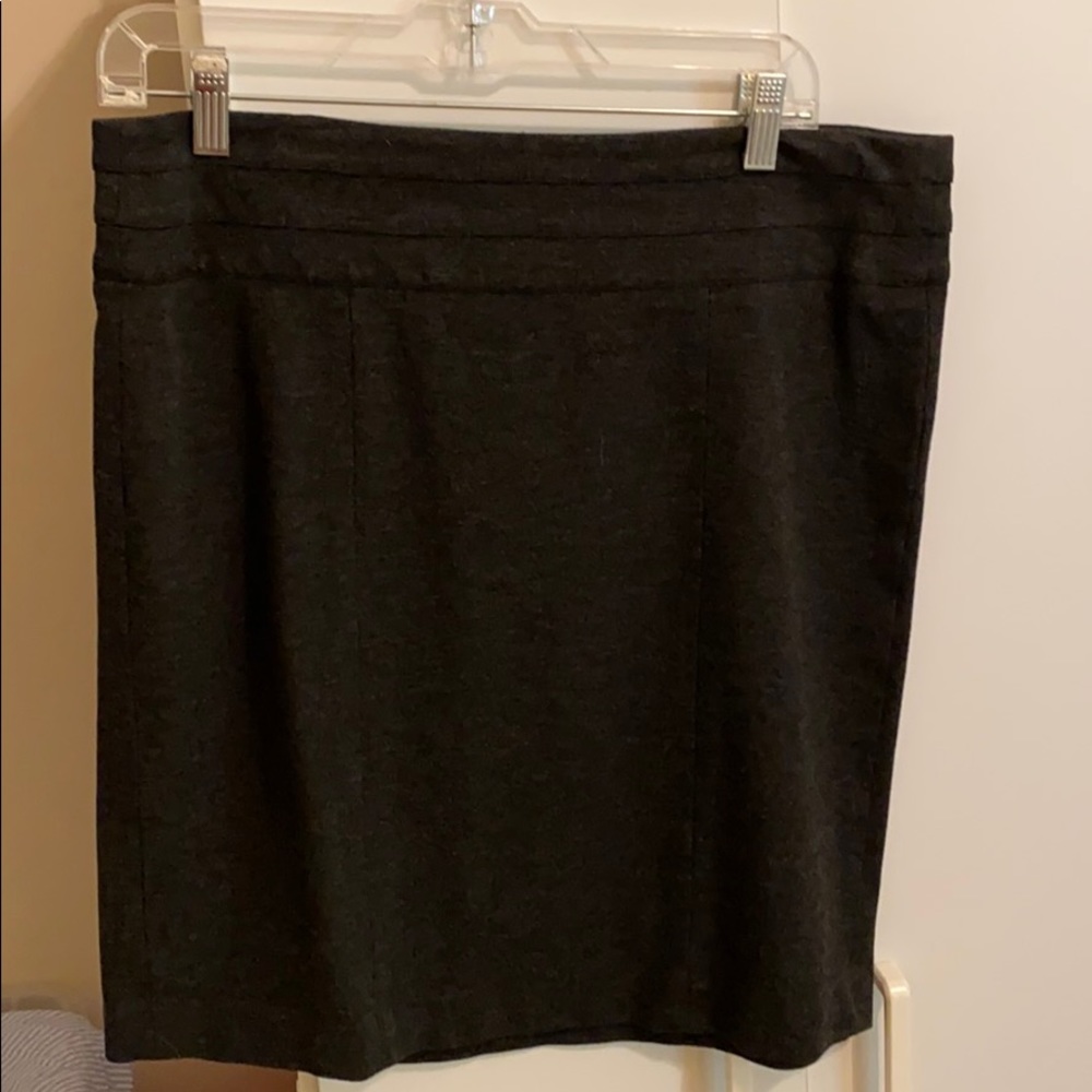 CAbi Dark Charcoal Pencil Skirt